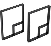 Piètement de table 'Kauhava' set de 2 pièces acier 72 x 55 cm noir