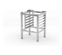 HENDI Piètement pour fours de boulangerie à convection et vapeur, avec 5 rails pour bacs GN 1/1, pieds réglables +25/-5 mm, 610x560x(H)620mm, acier inoxydable