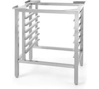 HENDI Piètement pour fours à convection H90 et H90S (227060 et 227077), structure en acier inoxydable, avec 6 rails pour plaques GN 1/1, 595x595x(H)570mm