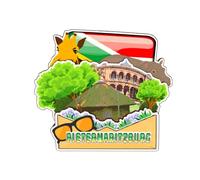 Pietermaritzburg Aimant de réfrigérateur en bois 3D en Afrique du Sud Souvenirs de voyage faits à la main Autocollants de réfrigérateur Décoration d'intérieur Collection Cadeau