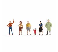 Noch Figurines N 38100 – Piétons peints debout, multicolore