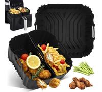 Pietuley 3Pcs Moule Silicone Air Fryer pour Philips 2000 Série 6.2L NA230 & Air Fryer Moulinex 7.5L, Plat Accessoires Air Fryer pour Ninja Air Fryer AF140EU/AF180EU & Cosori Turboblaze 5.5L/6L/6.2L