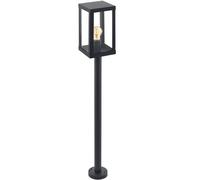 Pieu Pour L'Extérieur À 1 Lumière Noir Avec Verre D.11 Coll GL1320