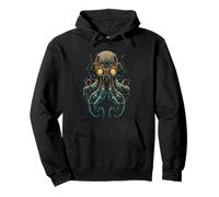 Pieuvre cyborg steampunk Sweat à Capuche