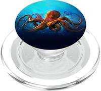 Pieuvre dans l'océan Vie Marine pour Les Amoureux de la Nature PopSockets PopGrip pour MagSafe