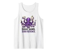 Pieuvre drôle 8 Bras zéro Patience Humour Cranky Débardeur