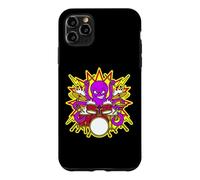 Pieuvre Drummer Rock Drum Kit Lightning Cartoon Music Art Coque pour iPhone 11 Pro Max