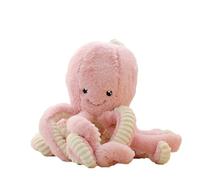 Pieuvre en Peluche, Géant Peluche Pieuvre Jouet Animal de mer Câlin Décoration, Animal en Peluche Coussin Doux Oreiller Jouets en Peluche Cadeaux, pour Enfants Cadeau de Naissance (18CM,Pink)
