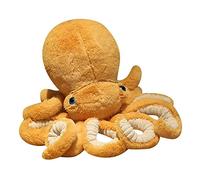 Pieuvre en Peluche, Poulpe Super Douces et Moelleuses, Peluche de Poulpe RéAlistes, Câlin Poulpe Peluche Animal de Mer Poulpe Jouets pour Enfants Garçons Filles (Brun,30cm)
