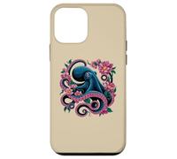 Pieuvre fantaisiste aux fleurs tropicales pour les amateurs de marins Coque pour iPhone 12 mini
