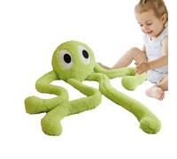 Pieuvre Géant Animal Stuffed - Jouet en peluche de 100 cm, oreiller créature de mer en coton PP doux, grande pelucheuse pourpre verte, jouet cadeau pour | Grande peluche pieuvre pour