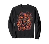 Pieuvre Jouant de la Guitare électrique Heavy Metal Head Kraken Sweatshirt