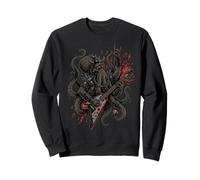Pieuvre Jouant de la Guitare électrique Heavy Metal Head Kraken Sweatshirt