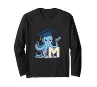 Pieuvre Lettre M Alphabet avec Toque Manche Longue