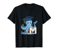 Pieuvre Lettre M Alphabet avec Toque T-Shirt
