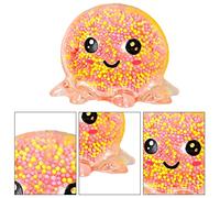 Pieuvre Lumineuse Balle Squishy - Balle Anti-Stress Balle De Jouet Compressible Boules À Presser | Balle Sensorielle pour Soulager Le Stress Boule D'évent De Calmar Lumineux, Couleur Aléato