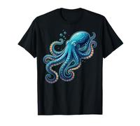Pieuvre Mignonne Illustration Cartoon Océan T-Shirt