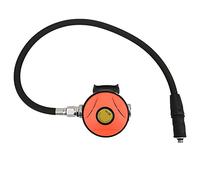 Pieuvre pour Les Détendeurs de Plongée sous Marine, Régulateur 2e étage Narguilé Poulpe, Léger et Confortable Noir/Orange Poulpe De Régulateur De Deuxième étage avec Tuyau d'air en PVC