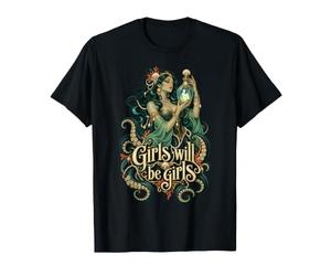 Pieuvre Sorcière de mer Tenant Une âme en Bouteille T-Shirt