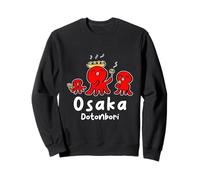 Pieuvres drôles Takoyaki Nourriture Japonaise Osaka Japon Voyage Sweatshirt