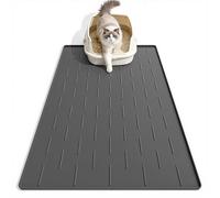 Pieviev Tapis Litière Chat Grand, 86x56cm Tapis pour Bac à Litière