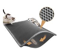 Pieviev Tapis Litière Chat XXL, 89x61cm Tapis Sortie Bac Litiere Chat