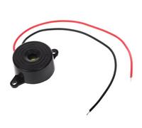 Piezo Buzzer 12V Bip électronique haut de gamme Sounder avec fil de plomb, mini buzzer ton continu pour le jeu télévisé, l'alarme porte, le système sécurité et les projets, 0, 9x0, 5 pouc