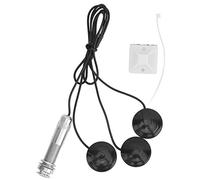 Piezo Pickup for Acoustic Guitar | Endpin Jack Transducer for Violin/Ukulele/Mandolin | No Drill Installation, Reusable Adhesive