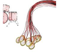 piézo pour guitare acoustique Piezo Elements Buzzer Sounder Sensor | Capteur piézoélectrique, éléments, sonnerie, sondeur, déclencheur, instrument acoustique, guitare, micro ukulélé, instrument