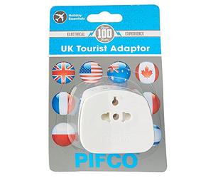 Pifco TVL1012 Adaptateur de voyage avec prises Grande-Bretagne/Angleterre Blanc
