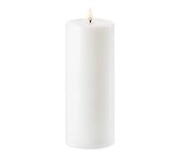 Piffany Copenhagen | Uyuni Lighting Bougie pilier LED sans flamme à piles | 10,1 x 25 cm | Blanc nordique
