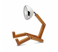 Mr. Wattson Lampe de table Mini Mr. Wattson LED design minimaliste bois frêne Blanc vintage