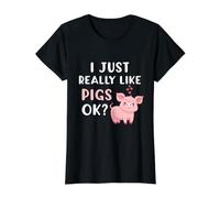 Pig Apparel for Pig Lovers I Really Like Pigs T-Shirt Graphique avec Valeur