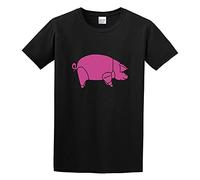 Pig As Worn by Dave Gilmour Cotton Floyd The Wall Unisex 100% Cotton Short-Sleeve T-Shirts Black S