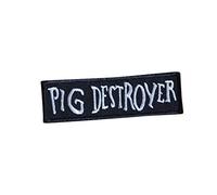 Pig Destroyer, Métal noir, Death Grindcore, avis de décès, Mort imsainte, Sang, Driller Killer, Autopsie, Carcasse, Bruit1 Applique brodée à repasser