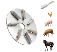 Pig Hair Removal Tool, Labor-Saving Pig Hair Remover Scraper Disc, Stainless Steel Pigs Hairs Scraper, Efficient Hog Hairs Removal Tool, for Farm, Butchery, Workshop,Pigs (1 Pc)