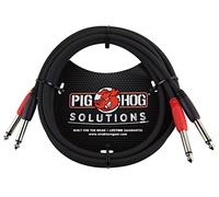 Pig Hog PD-21410 Câble double mono mâle 6,35 mm 3 m