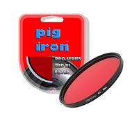Pig Iron Red R1 Pro Filtre de contraste pour photographie en noir et blanc 62 mm