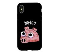 Pig-Loo Jeu de Mots Igloo drôle Coque pour iPhone X/XS