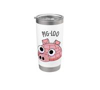 Pig-loo Jeu de mots igloo drôle Gobelet isotherme en acier inoxydable double paroi