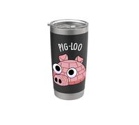 Pig-loo Jeu de mots igloo drôle Gobelet isotherme en acier inoxydable double paroi