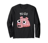 Pig-Loo Jeu de Mots Igloo drôle Manche Longue