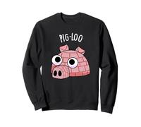 Pig-Loo Jeu de Mots Igloo drôle Sweatshirt