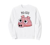 Pig-Loo Jeu de Mots Igloo drôle Sweatshirt