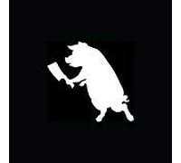 Pig with Butcher Knife Sticker Bacon Fun Vinyl Decal Hatchet Meat Joke Cook Gift - Die Cut Vinyl Decal for Windows, Cars, Trucks, Tool Boxes, laptops, MacBook - virtually Any Hard, Smooth Surface