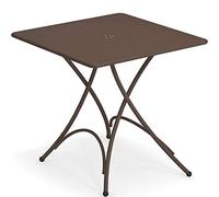 Pigalle Table carré pliant cm. 76 x 76 Art. 907 Marron d'Inde Cod. 41