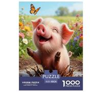 Pigé de la Coquine Puzzle 1000 Pièces Adultes Enfants Animal Puzzles 1000 Pièces Jeux D'adresse Décor À La Maison 38x26cm/1000pcs