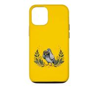 Pigeon Curieux avec Jumelles Vintage Observation des Oiseaux Humour Coque pour iPhone 12/12 Pro