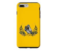 Pigeon Curieux avec Jumelles Vintage Observation des Oiseaux Humour Coque pour iPhone 7 Plus/8 Plus