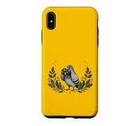 Pigeon Curieux avec Jumelles Vintage Observation des Oiseaux Humour Coque pour iPhone XS Max